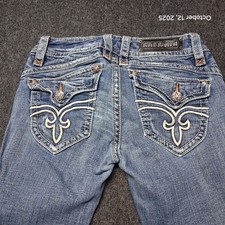 Rock Revival Jeans Womens Size 29 Stephanie Boot Embroidered Flap Pocket
