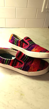 INKKAS Slip-On Red Shoes Southwestern Aztec Colorful Women US 11 Men 9