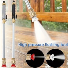 High Pressure Washer Gun - Dual Nozzles, Garden Hose Compatible for Car  Patio