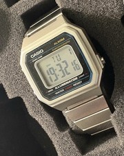 Casio B650W 3454 Illuminator Digital Watch Silver Stainless Steel 50M Alarm