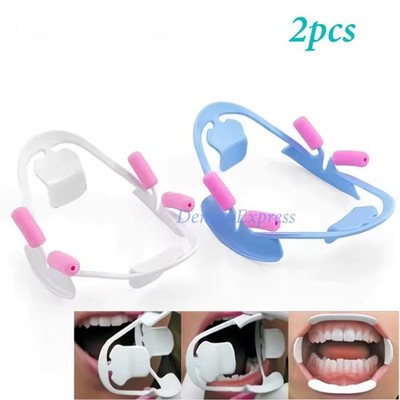 2Pcs Dental Orthodontic Adult 3D Oral Mouth Opener Intraoral Cheek Lip Retractor