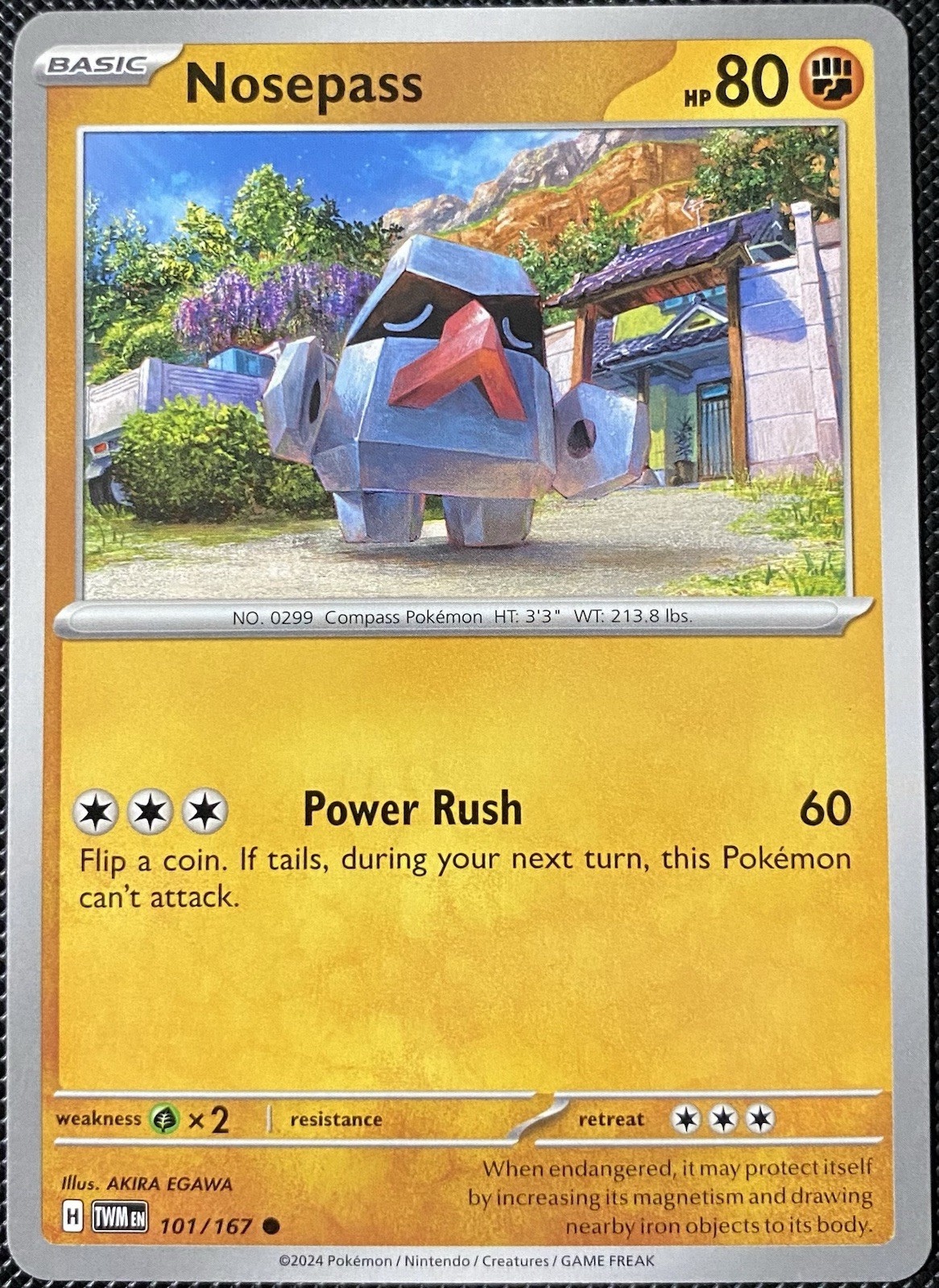 Nosepass 101/167 Sv06: Twilight Masquerade Regular - Pokémon