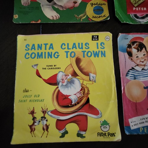 Vintage Record Lot-Includes 4 Peter Pan + 3 Golden Records-w/5 Rare Sleeve Art - Imagen 4 de 18