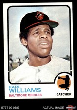 1973 Topps #504 Earl Williams GAP Orioles RARE VARIATION 6 - EX/MT