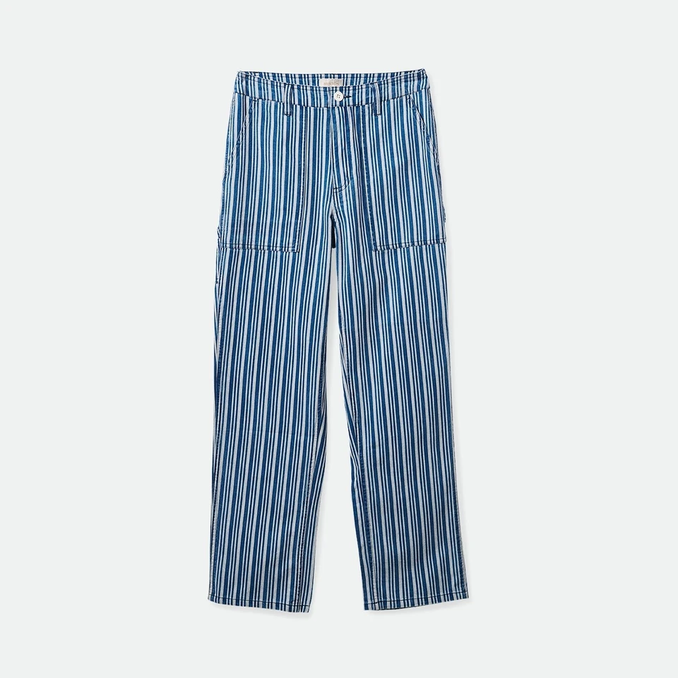 Pantaloni rilassanti Brixton Alameda taglia: 26 denim a righe - Immagine 3 di 4