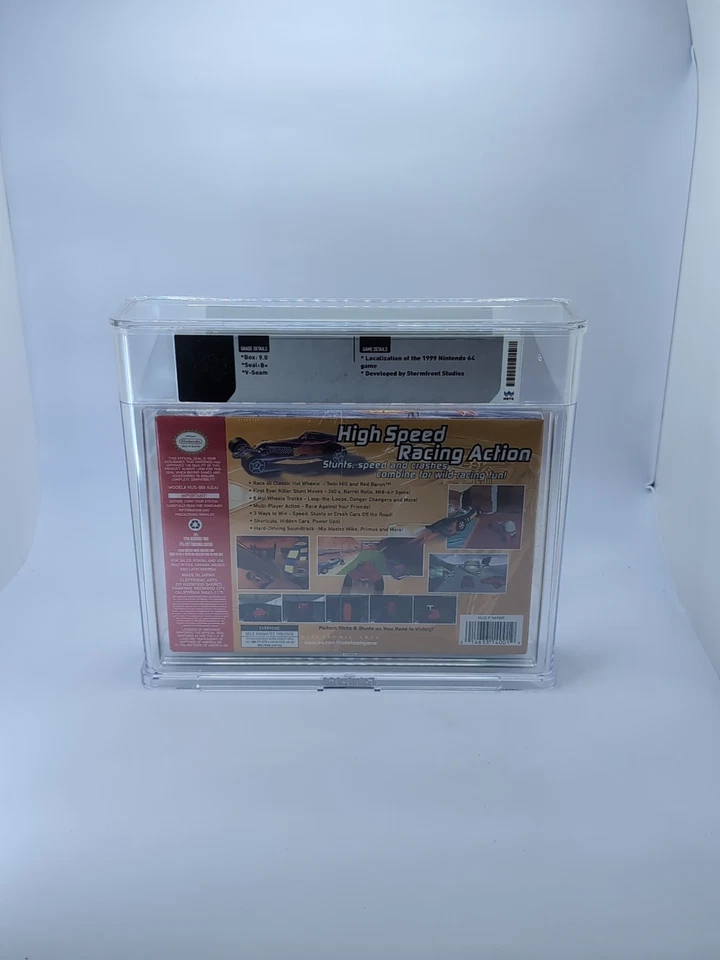 Hot Wheels Turbo Racing Brand New Nintendo 64 N64 1999 Sealed WATA Grade 9.0 B+ - Image 4 of 4