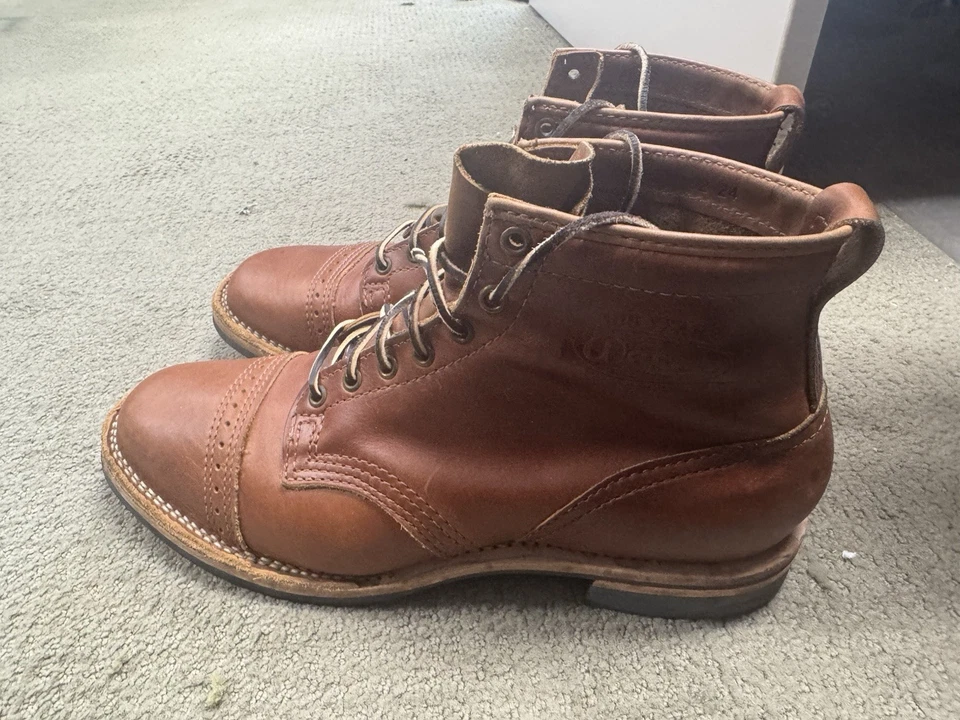 Bota Wesco 7” Puntera Gorra “Guildsman” Bronceado Británico 11.5 D Foto 3 de 4