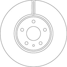 2x Bremsscheibe TRW DF6811 für FORD MONDEO CE CD CF 5 Turnier EcoBoost TDCi 4x4