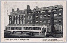 WEYMOUTH Gloucester Hotel, Old Postcard Postmark Weymouth 1935