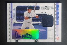 2004 Donruss Timelines Don Mattingly Boys of Summer Patch Autograph 23/25 DZ2298