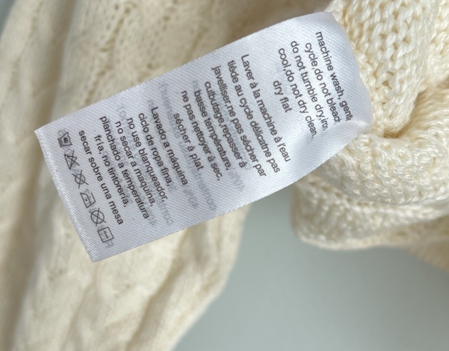 Danielle Bernstein WeWoreWhat Ivory Cable Knit Cr… - image 6