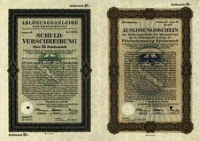 Rheinprovinz 1927 Düsseldorf Koln FS Unterschrift Konrad Adenauer 25 Reichsmark