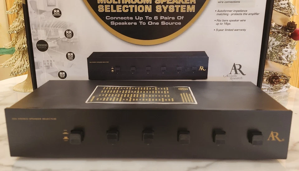 Sistema selector de altavoces multihabitación Acoustic Research ARSS6. Hecho en Taiwán Foto 3 de 4