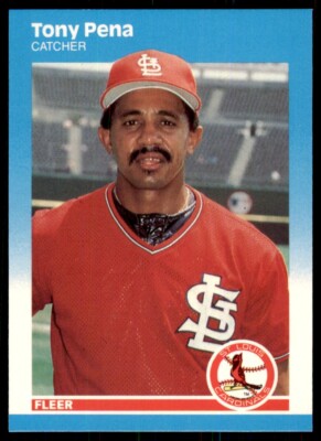 1987 Fleer Update Glossy. Tony Pena . St. Louis Cardinals #U-98