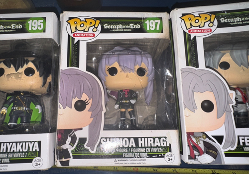 Seraph Of The End Funko Pop Hot Topic 195 197 198 Ferid Shinoa Yuichiro - IMPERF - Picture 3 of 8