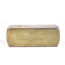 Parker C800B Brass Check Valve 2000 PSI 138 Bar Max 15gpm 57lpm