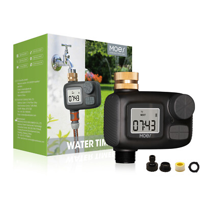 MOES Sprinkler Timer Programmable For Garden Hose Drip Irrigation Auto Watering