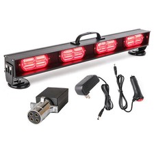 Wireless Led Trailer Tow Strobe Light Magnet Bar 4pin For Truck Hauler Red Light