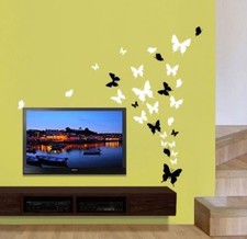 Up to 53 Butterfly Bedroom Bathroom Kitchen Wall Art Stickers Kids Decals 4Sizes