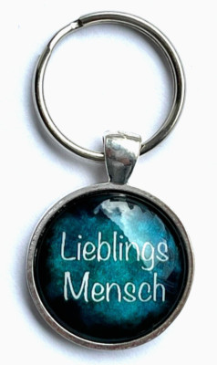 Lieblings Mensch Cabochon Schlüsselanhänger Keychain NEU (H14)