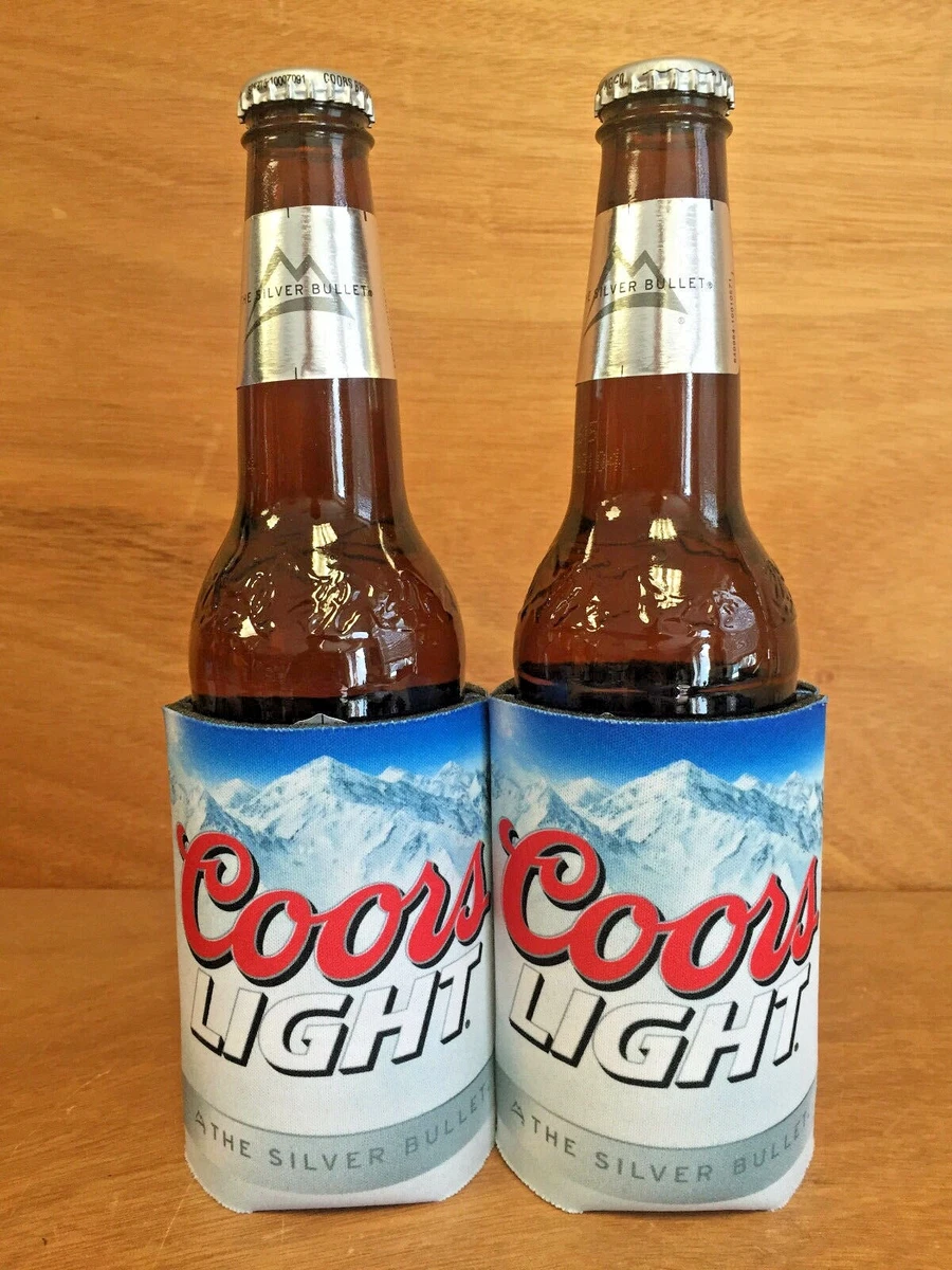 Coors Light 16 Oz Aluminum Bottle Koozie Shelly Lighting
