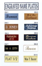 Deep Engraved House Name Plate Plaque Personalised Door Number