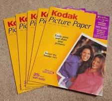 Kodak Picture Paper For Inkjet - Soft Gloss 8.5 X 11 in - 25 Sheets / 5 packs
