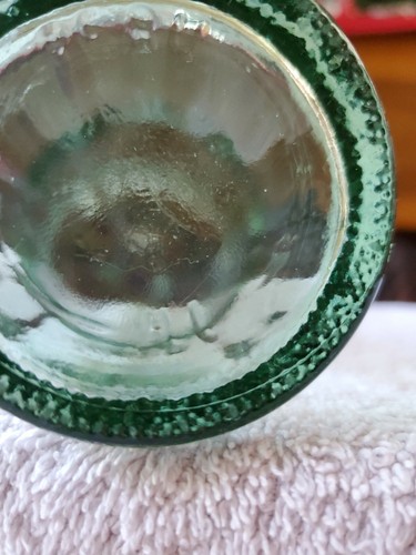 Vintage Coca-Cola Coke Tall Bottle 16 oz half Quart Green Glass PERU ILLINOIS - Picture 7 of 7