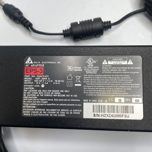 Adattatore di alimentazione CA EPS-3 XFINITY DELTA ELECTRONICS ADP-36KR A/100-120V a 12V - Foto 2 di 3