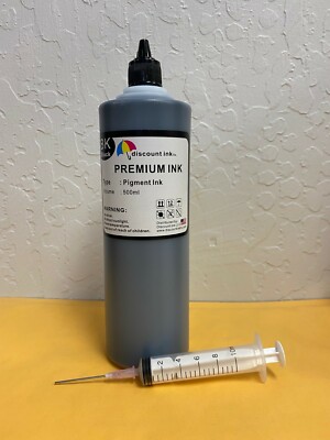 500ml Pigment Black Ink Bottle Compatible For Epson Artisan 710 725 730 800 810