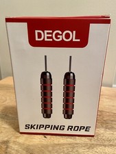 DEGOL Skipping Rope with Ball Bearings Rapid Speed Jump Rope Cable and 6  Memory