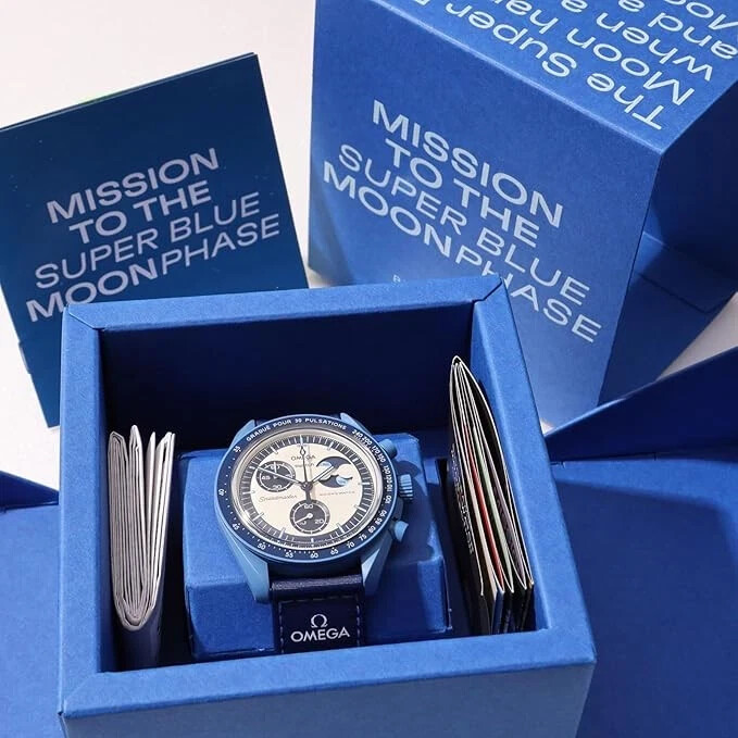 Swatch x OMEGA Mission to The Super Blue Moonphase Blue SO33N700