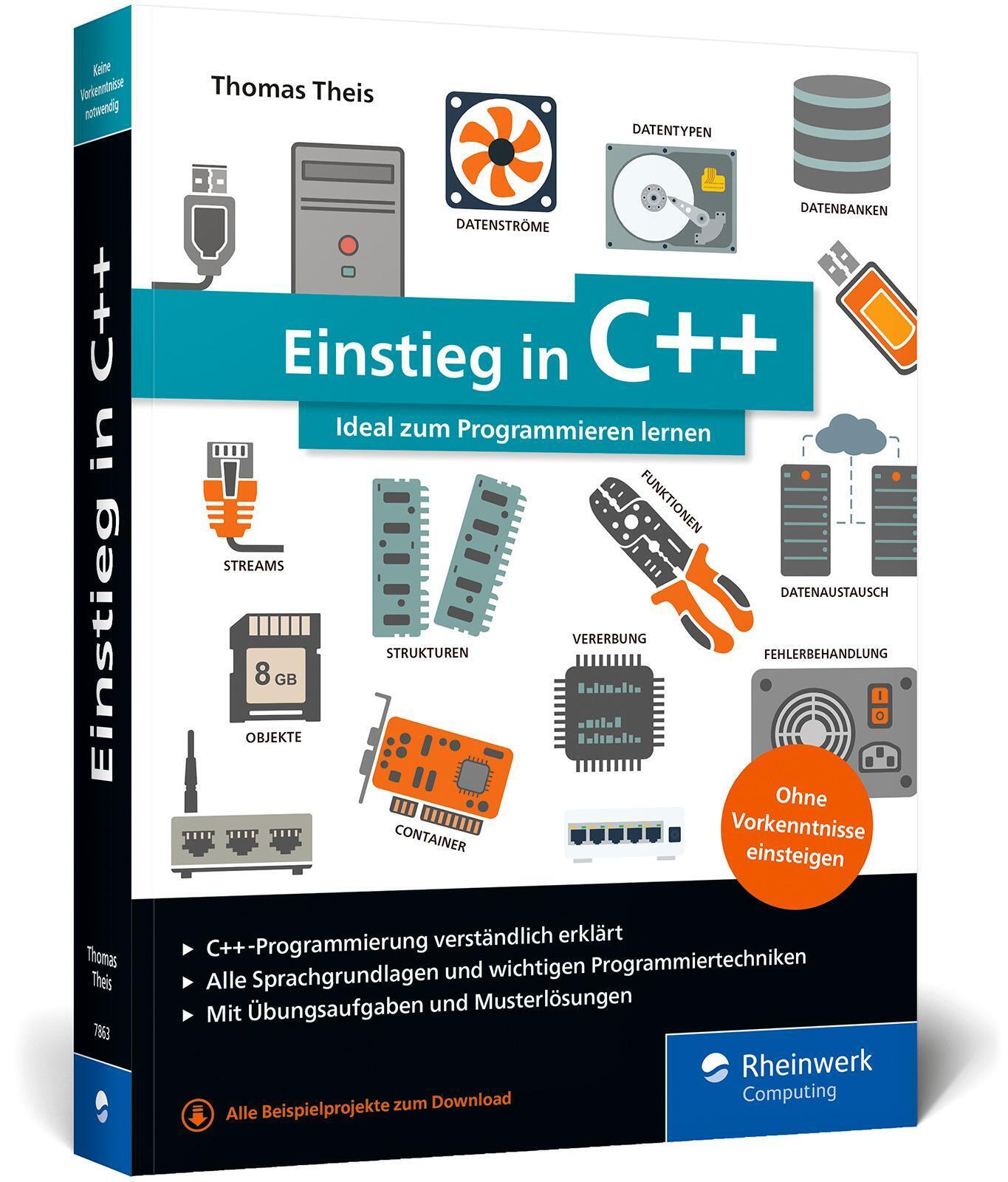 Thumbnail - Einstieg In C++ | Thomas Theis | Deutsch | Taschenbuch | Rheinwerk