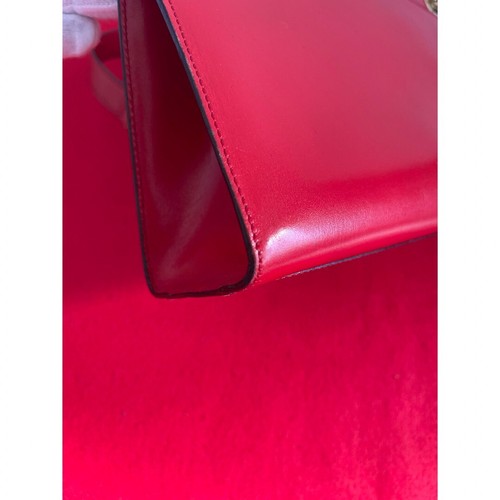 Echte Celine Vintage Kette Schultertasche Leder rot aus Japan - Bild 9 von 10
