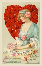 Schmucker/Winsch Valentine Reminder Vintage Postcard COPY