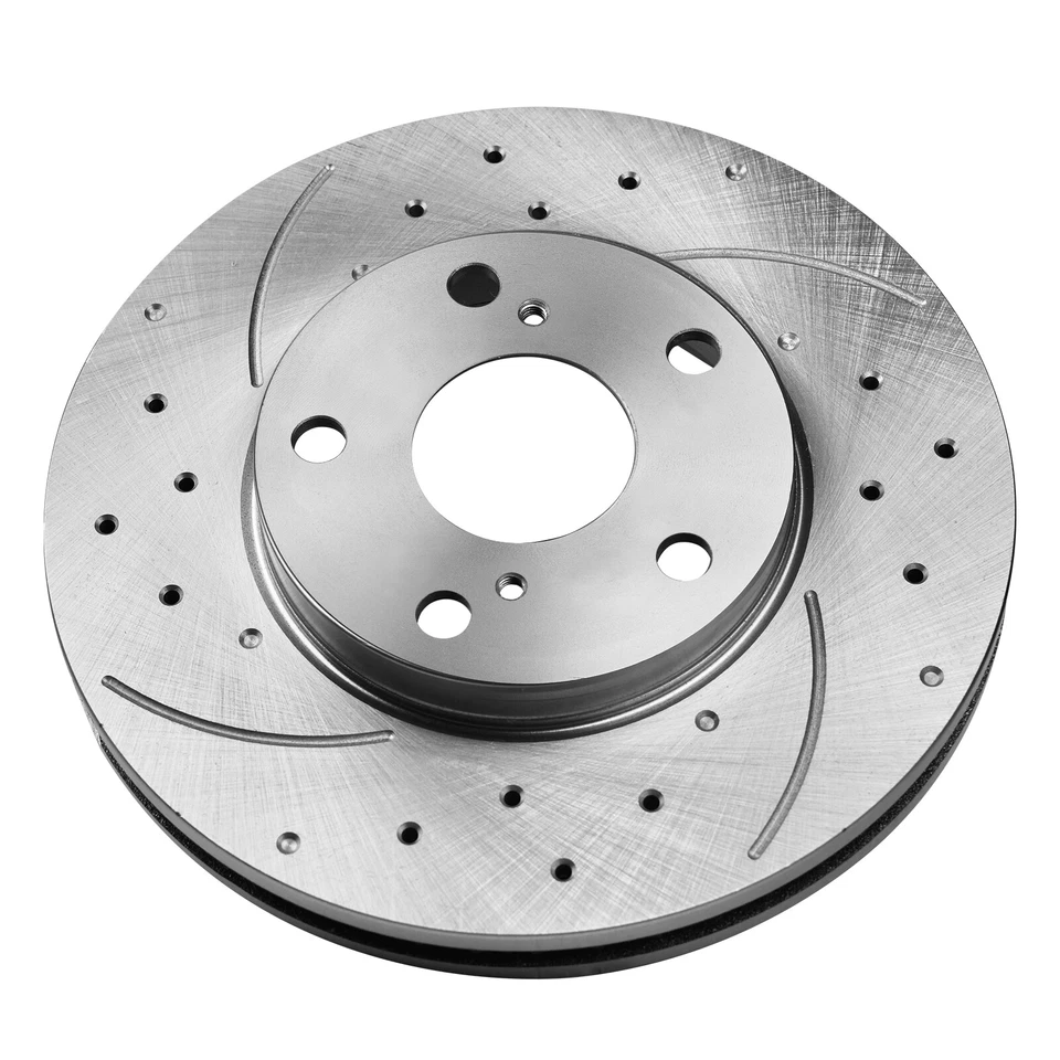 Front Disc Rotors Ceramic Brake Pads Kit for 2002 - 2004 2005 2006 Toyota Camry - Image 2 of 4