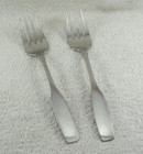 Paul Revere Cold Meat Fork Lot of 2 Oneida Community Stainless Flatware Serving