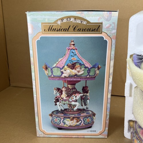 Poly Musical Carousel 10" Tall #04068 w/ Box - NEW - Vintage -The Carousel Waltz - Picture 2 of 10