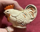 USED VINTAGE Porcelain Roosters Salt & Pepper Shaker Set Corks Intact From Japan — photo 4