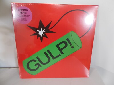 UK LP Sports Team Gulp!  Blue Vinyl Alternate Die Cut Jacket SEALED