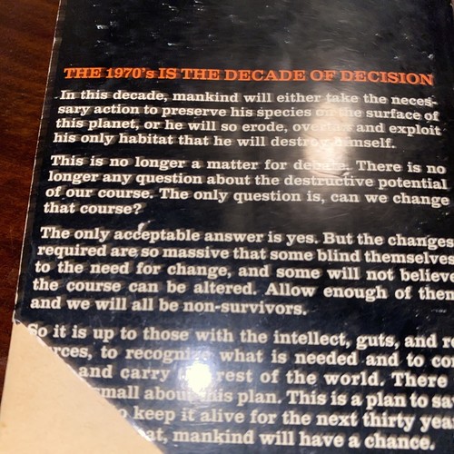 How to be a Survivor: A Plan to Save Spaceship Earth 1971 PB 1st Ed Good - Picture 10 of 10