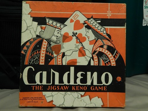 Cardeno ~ The Jigsaw Keno Game {Cadaco~Ellis_1942} Merchandise Mart_Chicago, ILL - Picture 2 of 12
