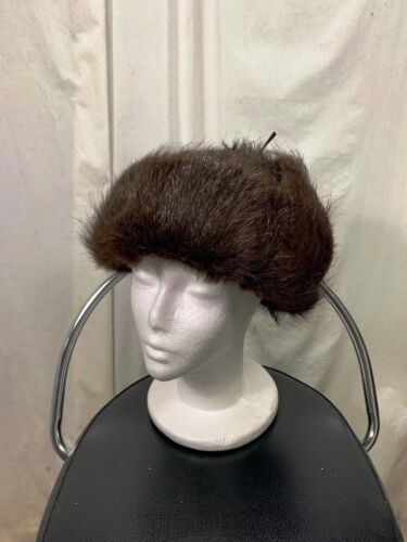 USA NATURAL NUTRIA 25 INCHES FUR TROOPER HAT UNISEX WARM LUXURY FREE SHIPPING - Picture 3 of 10