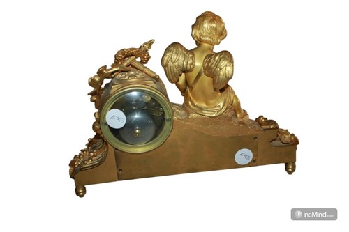 Orologio da tavolo Stile Luigi XV in Bronzo Dorato con Porcellana di Sevres - Foto 6 di 6