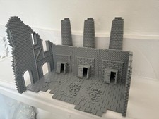 Destroyed Stalingrad City Power Station Industrial Ruins - Ruined Building 28mm