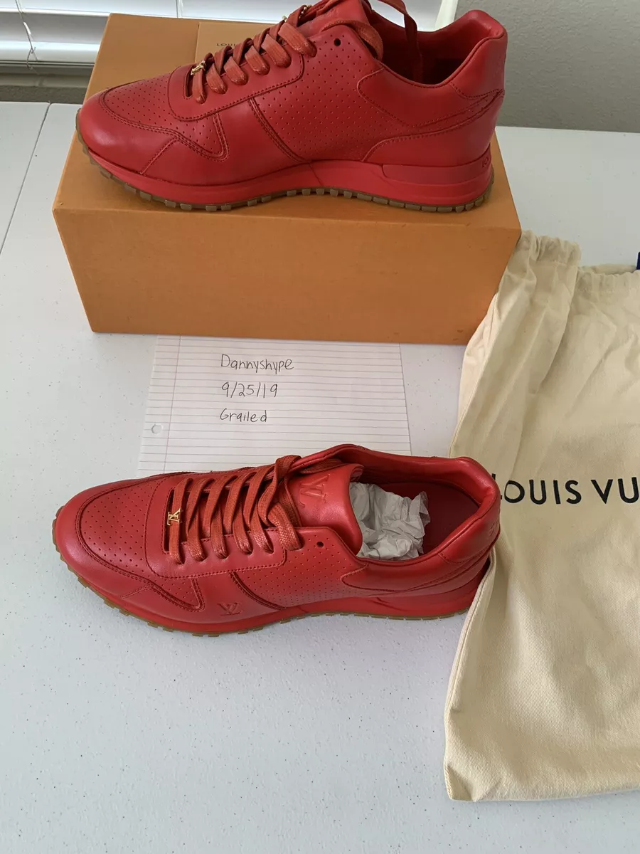 lv shoes red