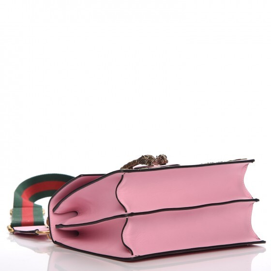 Gucci Rare Calfskin Embroidered Medium Dionysus Top Handle Bag