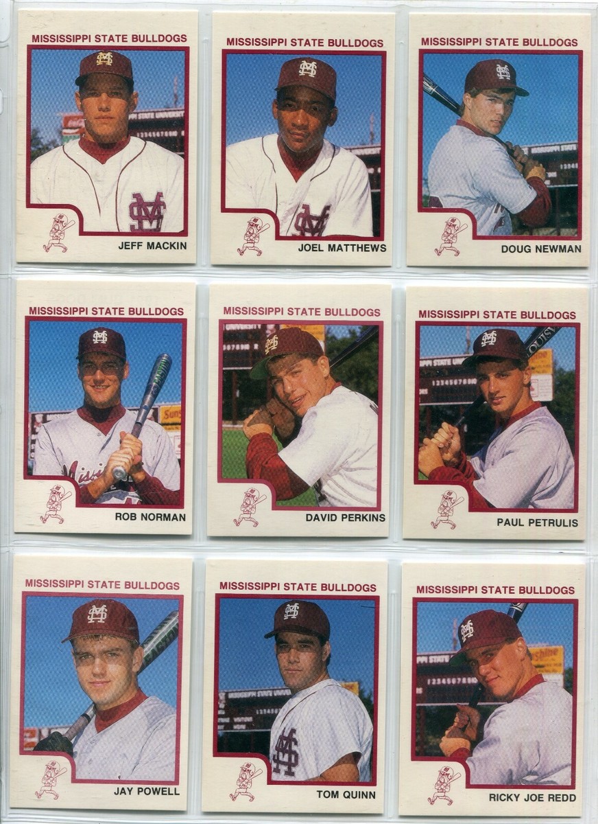 1991 Mississippi State baseball card team set - Rafael
