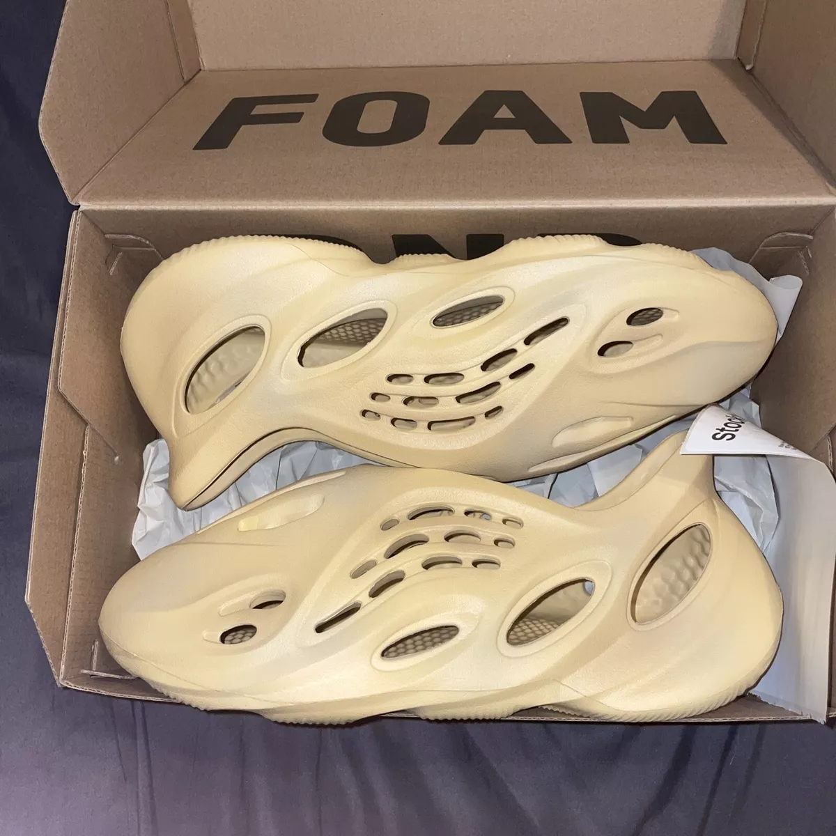 Super Clean Adidas Yeezy Foam Runner Desert Sand GV6843 Size 12 w