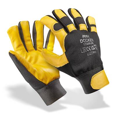 Arbeitshandschuhe Leder Montage Handschuhe Rindleder Gartenhandschuhe Gr. 9 - 10
